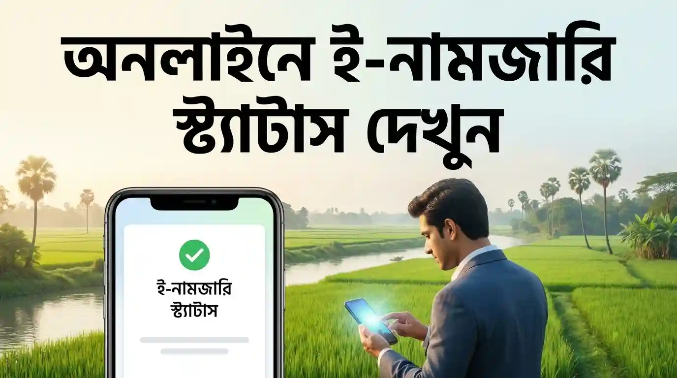 ই নামজারি আবেদনের সর্বশেষ অবস্থা যাচাই করুন mutation.land.gov.bd-এ | অনলাইনে e-Namjari স্ট্যাটাস চেক ২০২৬