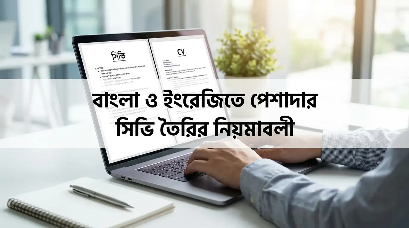 প্রফেশনাল সিভি তৈরি করার নিয়ম ২০২৬ বাংলায় ও ইংরেজিতে জীবনবৃত্তান্ত লেখার সম্পূর্ণ গাইড