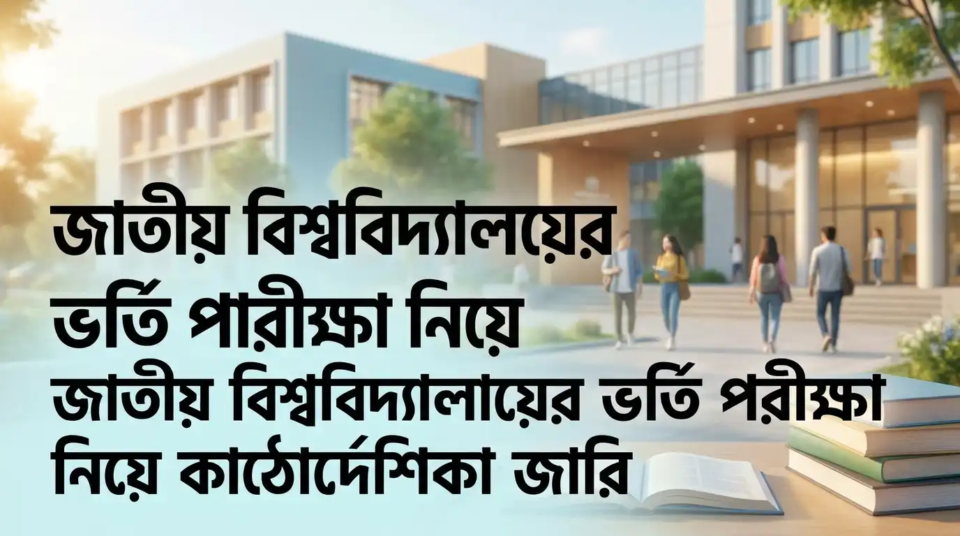 জাতীয় বিশ্ববিদ্যালয়ের ভর্তি পরীক্ষা নিয়ে কঠোর নির্দেশনা জারি, ২০২৬ ভর্তি পরীক্ষায় থাকছে নতুন নিয়ম