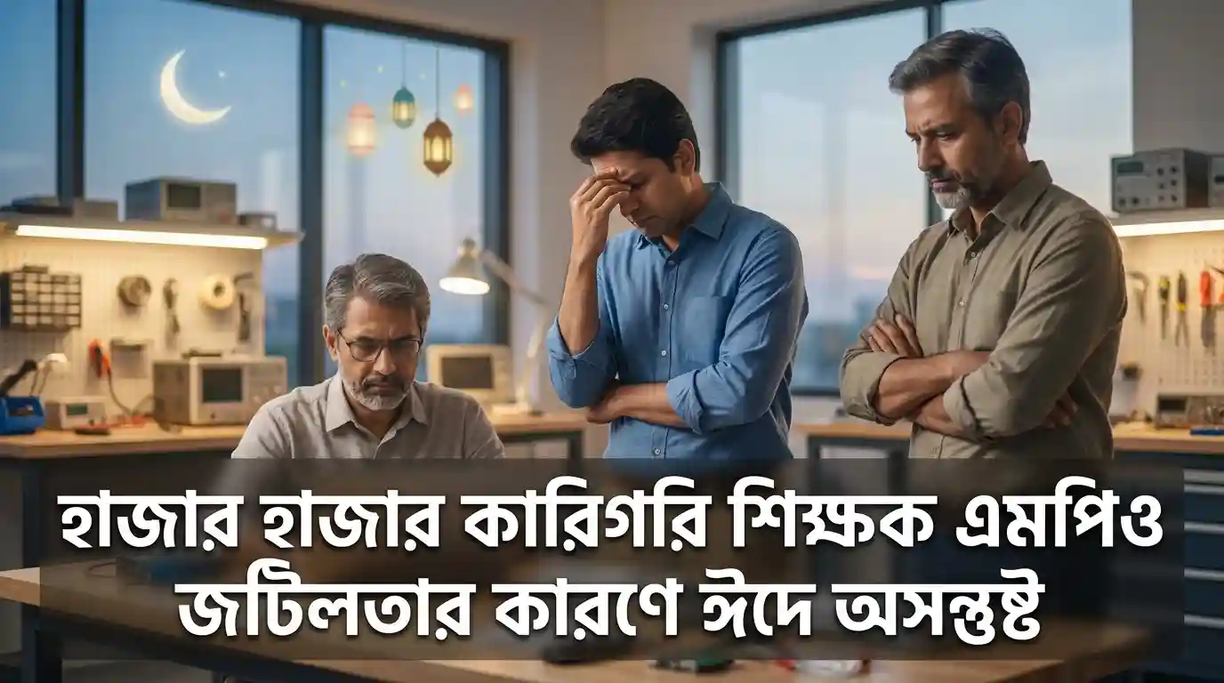 এমপিও জটিলতায় ঈদের আনন্দহীন হাজারো কারিগরি শিক্ষক, বেতন না পেয়ে চরম সংকটে পরিবার