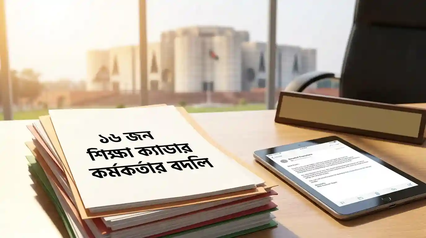 ১৬ শিক্ষা ক্যাডার কর্মকর্তার বদলি, নতুন অধ্যক্ষ পেল ৬ সরকারি কলেজ, শিক্ষা প্রশাসনে বড় রদবদল