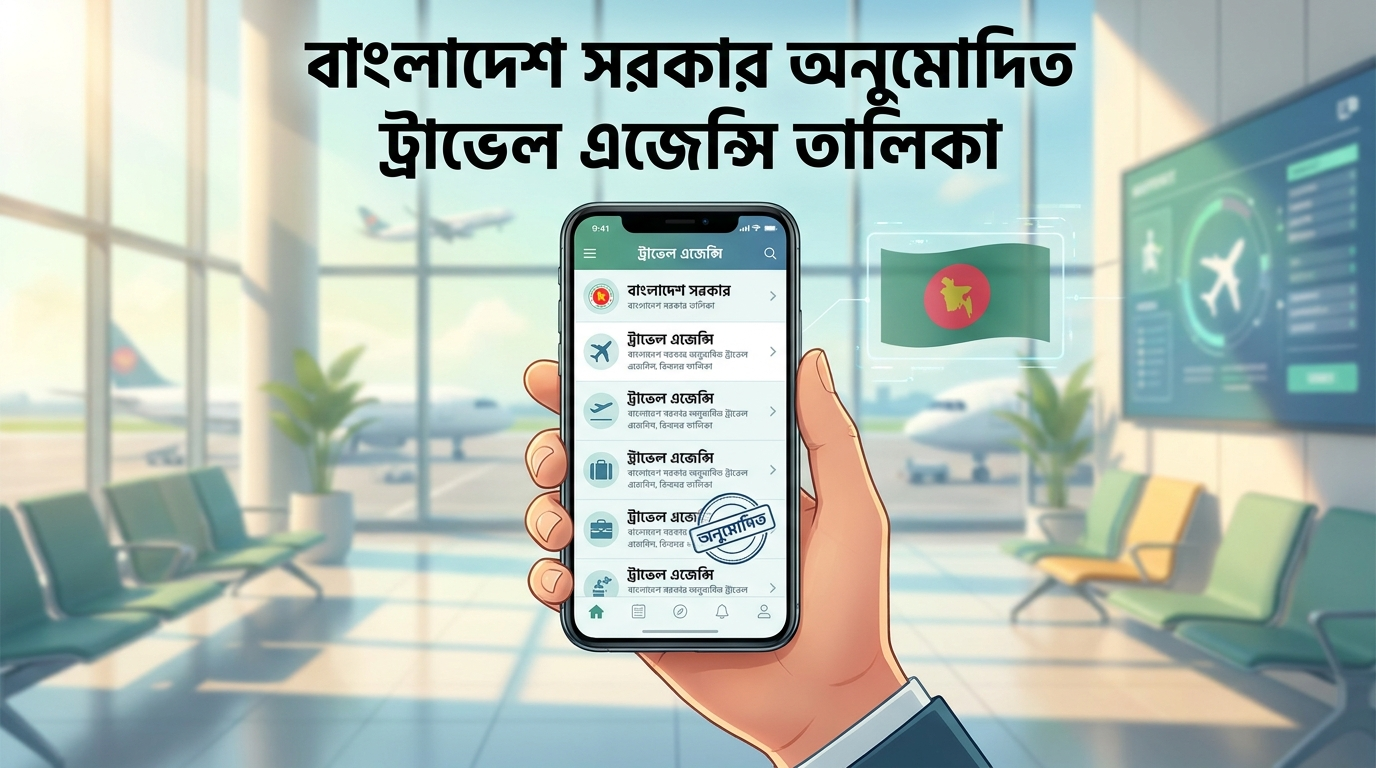 বাংলাদেশ সরকার অনুমোদিত ট্রাভেল এজেন্সি তালিকা ২০২৬ আসল এজেন্সি চেনার উপায়