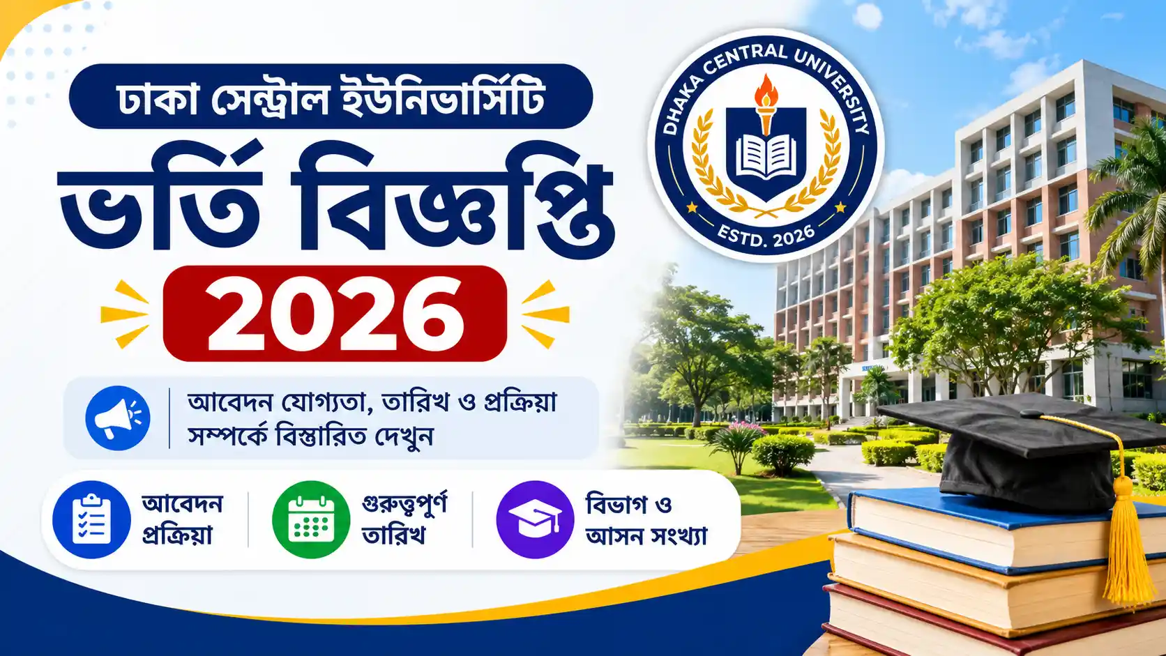 ঢাকা সেন্ট্রাল ইউনিভার্সিটি ভর্তি বিজ্ঞপ্তি 2026 || Dhaka Central University Admission Notice 2026