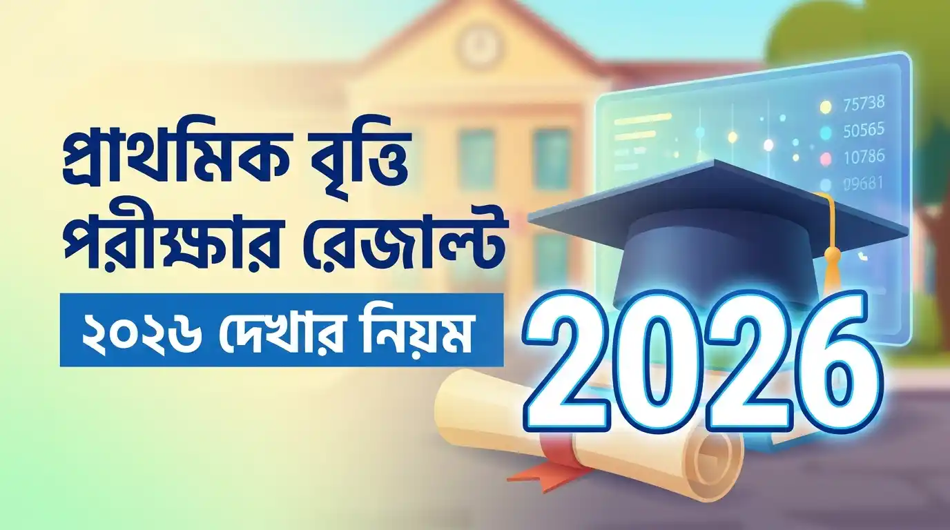 প্রাথমিক বৃত্তি পরীক্ষার রেজাল্ট ২০২৬ দেখার নিয়ম
