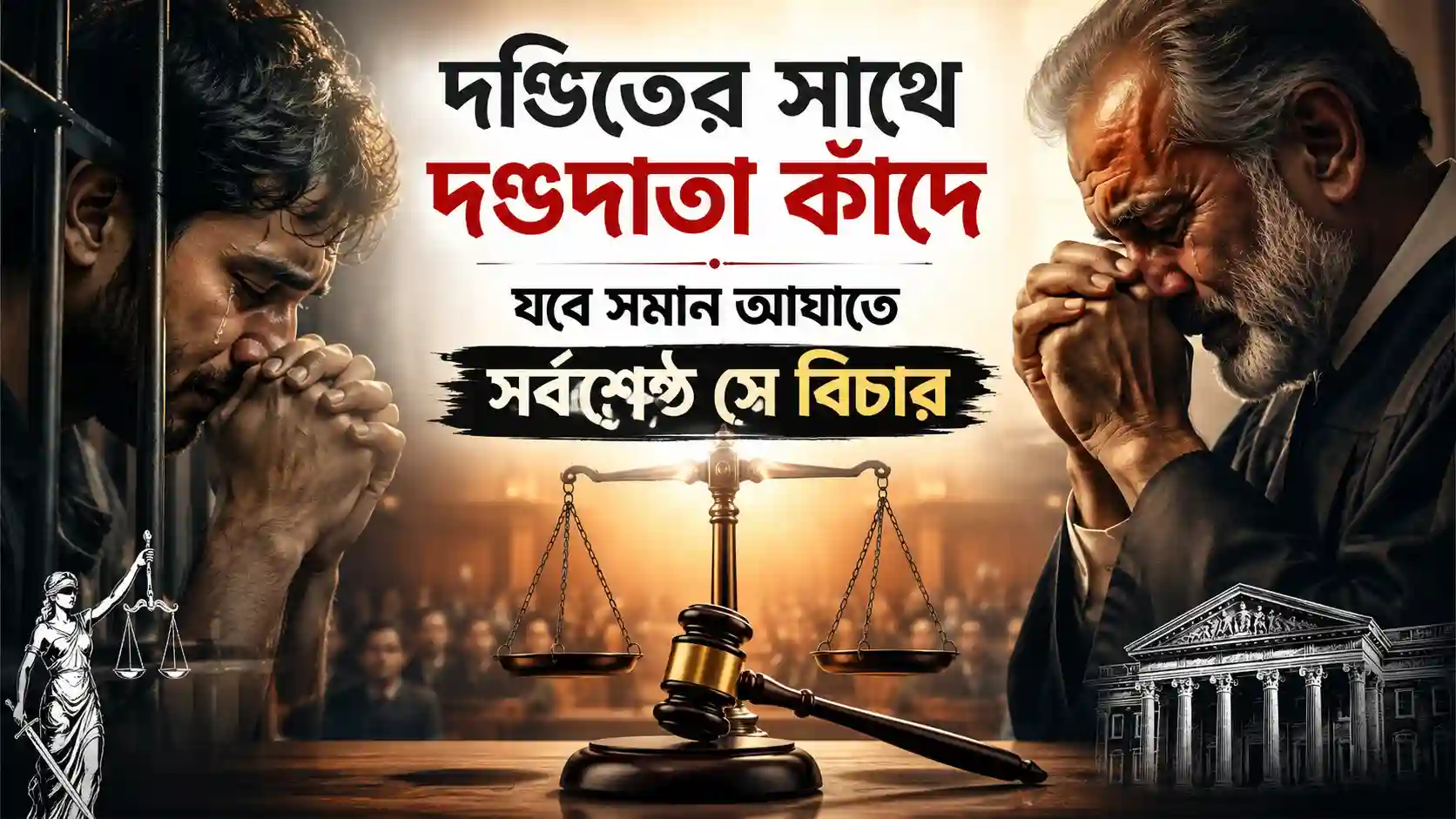 দন্ডিতের সাথে দন্ডদাতা কাঁদে যবে সমান আঘাতে সর্বশ্রেষ্ঠ সে বিচার ভাবসম্প্রসারণ
