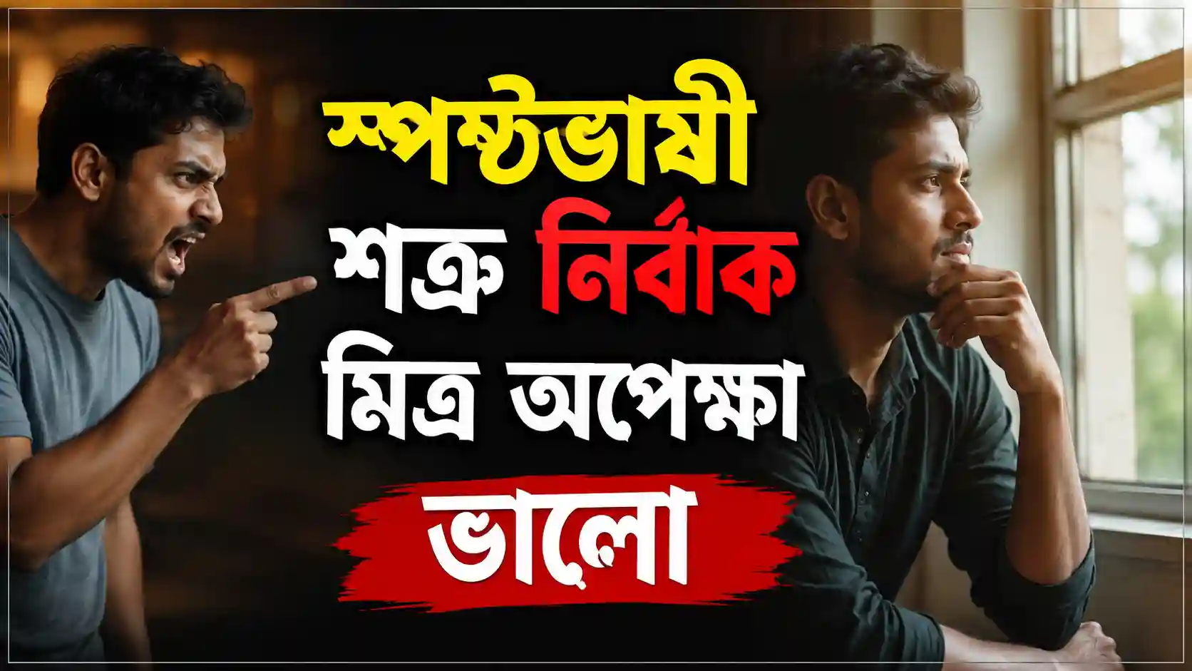 স্পষ্টভাষী শত্রু নির্বাক মিত্র অপেক্ষা ভালো ভাবসম্প্রসারণ