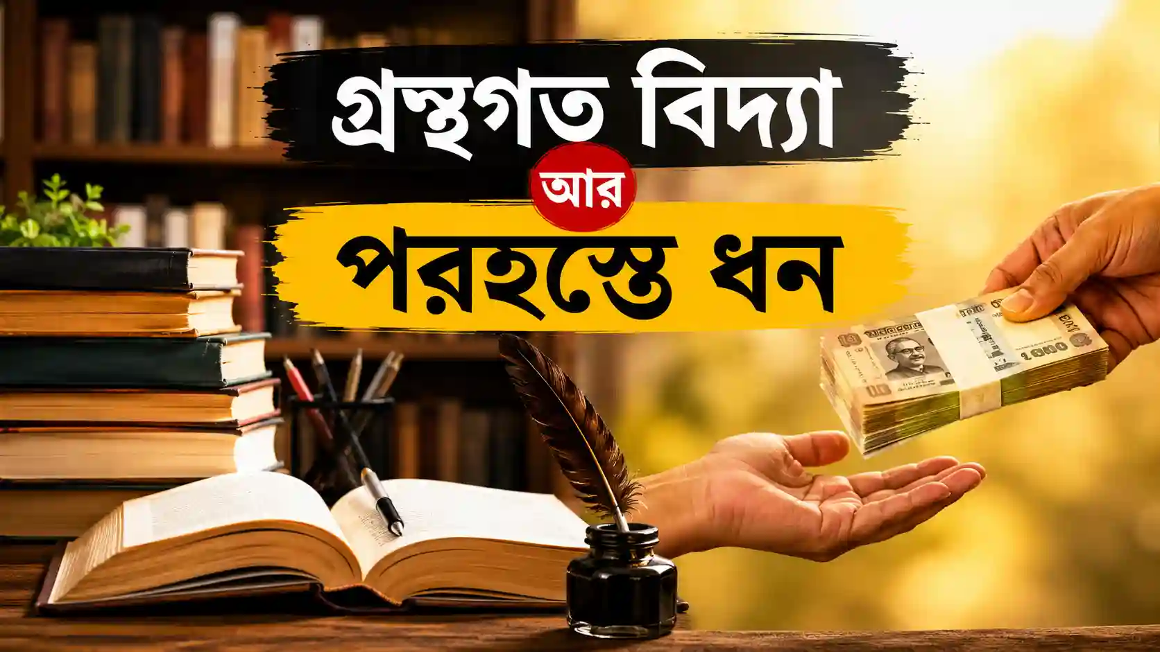 গ্রন্থগত বিদ্যা আর পরহস্তে ধন ভাবসম্প্রসারন